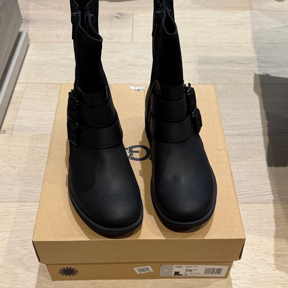 UGG Black Combat Boots for Women